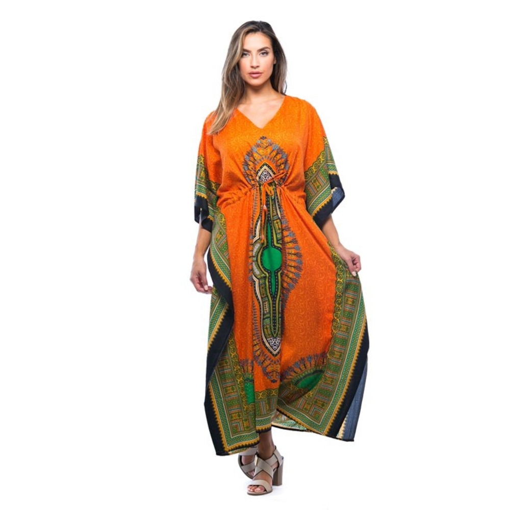 NWT, Riviera Sun Aztec Tribal Caftan - Flaws